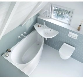 Ravak CQ01000000 - Sarokkád AVOCADO 160x75 cm akril/fehér