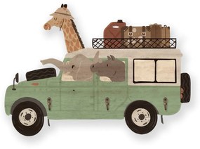 Zöld gyerek falifogas Safari Van - Little Nice Things