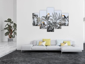 Kép - Illusztrált dzsungel (150x105 cm)