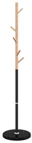 fekete porszórt vas ruhafogas 172 cm