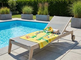 Gyerek poncsó KROKODIL A STRANDON sárga