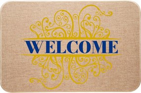 Lábtörlő Bejárati Ajtó Lenvászon Dekoráció Welcome Hello