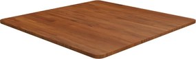 vidaXL sötétbarna kezelt tömör tölgyfa négyzet asztallap 70x70x1,5cm