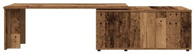 dohányzóasztal Régi fa 150x50x35 cm Gépelt fa