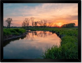 Poszterek keretben 40x30 Folyó rét