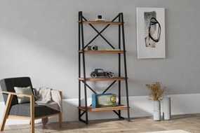könyvespolc Alaro - Walnut