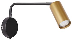 Fali lámpa TINA 1xGU10/15W/230V fekete/arany
