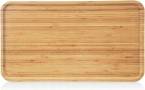 Bambusz Tányér Téglalap alakú Snack Patera Tálca Sushi Előétel 44cm