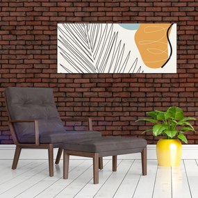 Kép - Levél illusztráció (120x50 cm)