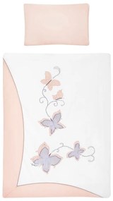 3-részes ágyneműgarnitúra Belisima Butterfly 90/120 rózsaszín