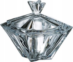 Bohemia Metropolitan Cukortartó Üveg Fedéllel Kristály Cukor 22 cm