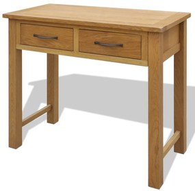 tömör tölgyfa fésülködőasztal zsámollyal