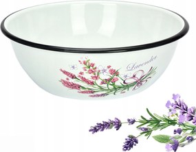 Zománcozott Tál Hagyományos Levendula Tál 2,5L 25CM Silesia Emalia