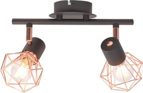 vidaXL mennyezeti lámpa 2 db 8 W-os LED izzós villanykörtével
