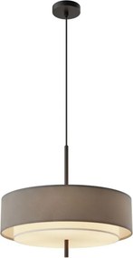 MAYTONI MOD613PL-05GR BERGAMO Ernyős Függesztett Lámpa Fekete, Szürke E27 IP20