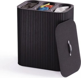 Fekete bambusz szennyeskosár 3x30 l Tota Trio Luxe – Joseph Joseph