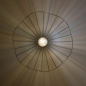 Brilagi - CERIA WIRE LED csillár, drótkábeles függesztéssel, 1xE27/40W/230V, átmérő 80 cm, fekete