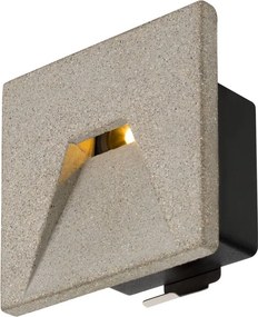 SLV 1006406 CONCRETO Kültéri Falba Építhető Lámpa Szürke LED IP65