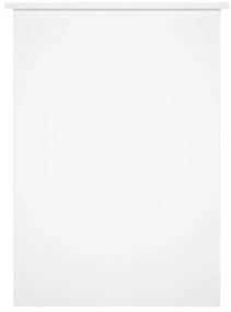magasfényű fehér színű szerelt fa íróasztal 100x55x75 cm
