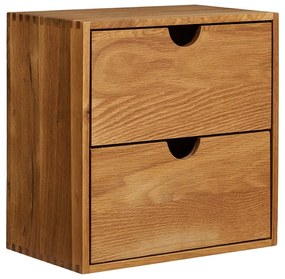 Natúr színű többszintes tölgyfa fali polc 18 cm Townsville – House Nordic