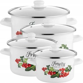 Edénykészlet Zománcozott edények Lengyel Kalina 2L 2,6L 3,7L 4,8L