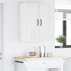 Fali konyhaszekrény 2 pcs Magas Fényű Fehér 30 x 31 x 80 cm