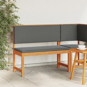 Kerti pad párnákkal 100x50x91 cm Tömör akácfa