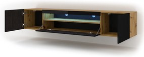 TV asztal/szekrény Aurora 200 (artisan tölgy + fekete). 1057701