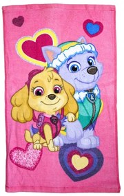 Gyermek törölköző PAW PATROL rózsaszín 30x50cm Setino