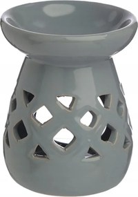 Kerámia Illatkandalló Aromaterápiás Viaszolajokhoz Tealight Szürke