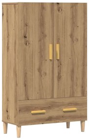 Highboard artisan tölgy 70x31x115 cm gépi úton előállított fa