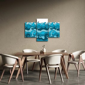 Kép - absztrakció, tenger (90x60 cm)