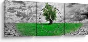 Kép - egy darab természet a városban (órával) (90x30 cm)