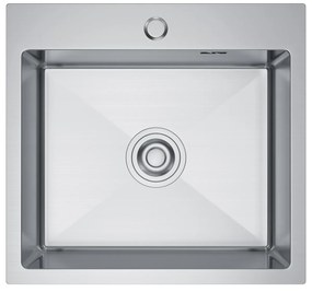 Erga HD, 1 kamrás acél mosogató 480x450x210 mm, acél, ERG-MLS-HD4845