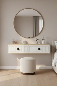 Yuka 120 - Sapphire Oak, White