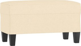 vidaXL krémszínű szövet pad 70 x 35 x 41 cm