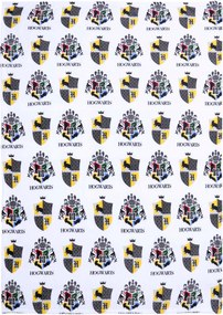 Hufflepuff fehér-sárga takaró Harry Potter 120x150 cm