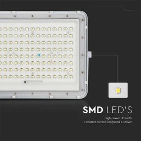 LED kültéri napelemes reflektor LED/20W/3,2V 4000K fehér + DO