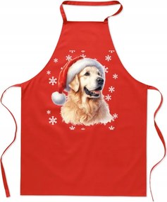 Konyhai kötény Golden Retriever Karácsonyi ajándék
