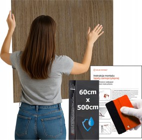 Öntapadós Vízálló Tapéta Konyha Falra Bútor Világos Dió