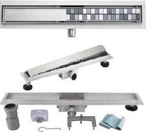 Zuhanyfolyóka 40 cm alacsony 52 mm sima vagy csemperagasztáshoz