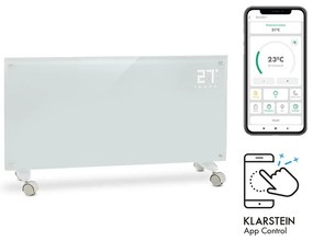 Bornholm Smart, konvektor, 2000 W, WiFi, LED kijelző, időzítő, IP24, fehér