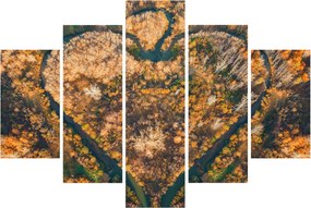 Kép - Szív alakú folyó (150x105 cm)