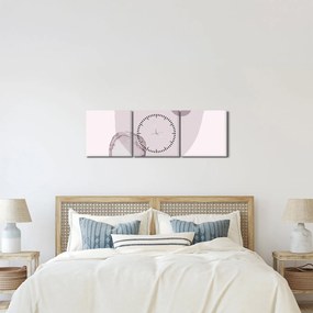 Kép - Lila minimalizmus N⁰2 (órával) (90x30 cm)