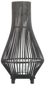 Fekete bambuszlámpás 58 cm LEYTE Beliani
