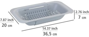 Wenko Teleskopický odkapávač do dřezu 36 - 50 cm, szürke