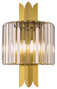 Prémium fém-kristály fali lámpa arany Milagro Margot Gold (ML0411) 2xE14