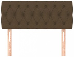 sötétbarna szövet fejtámla 100x7x78/88 cm
