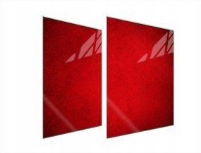 Üveg Tűzhelyvédő Főzőlap 70x52 Piros Edzett Üveg