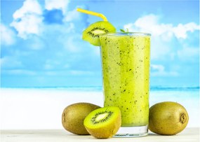 Kép - kiwi smoothie (üvegen) (70x50 cm)